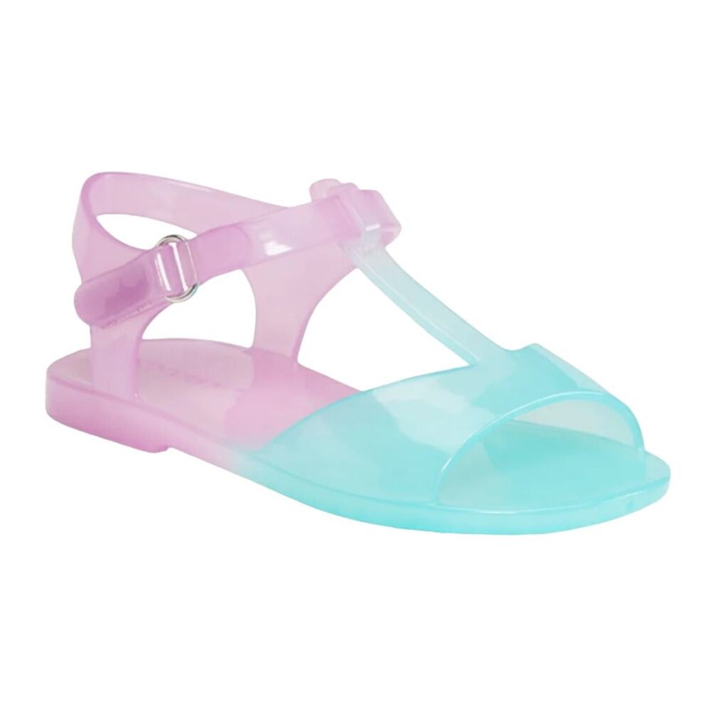 Old Navy Toddler Jelly T-Strap Sandals in Blue/Purple, Size 7